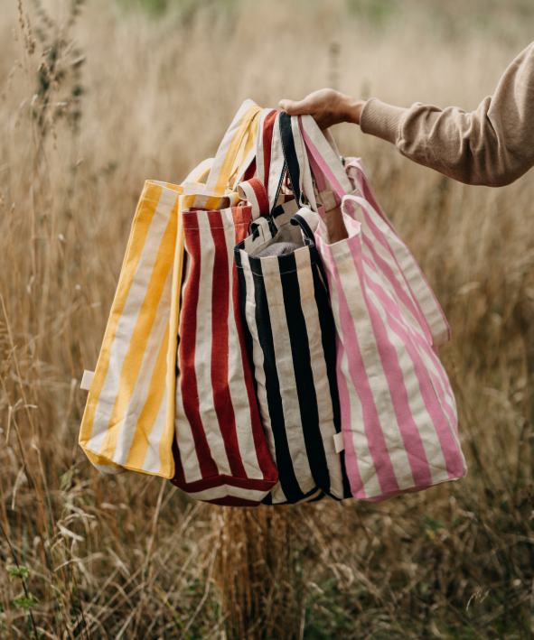OMOM Stofftasche Original Stripes – Lila