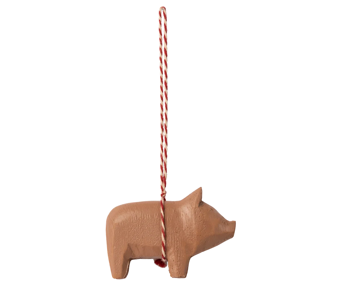 Maileg Weihnachtsornament Schwein – Altrosa