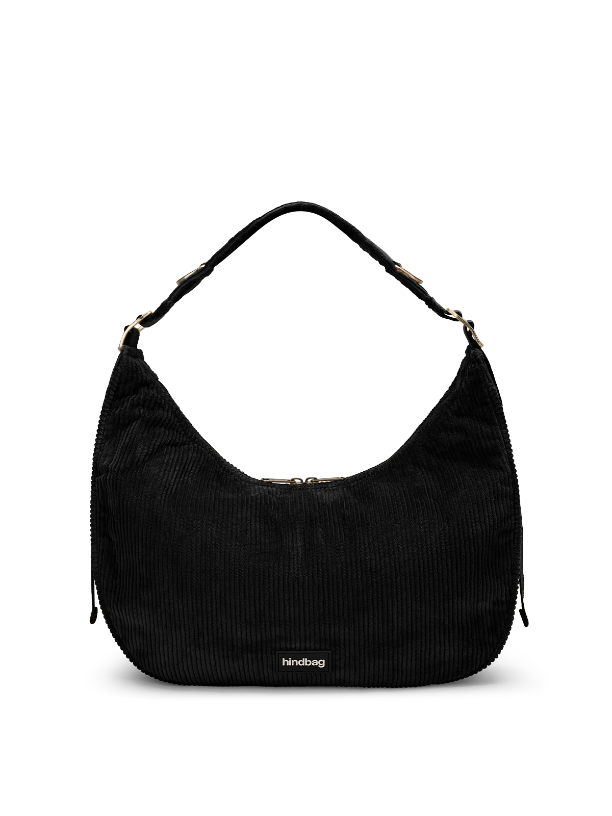 Bianca Veloursleder‑Handtasche Schwarz
