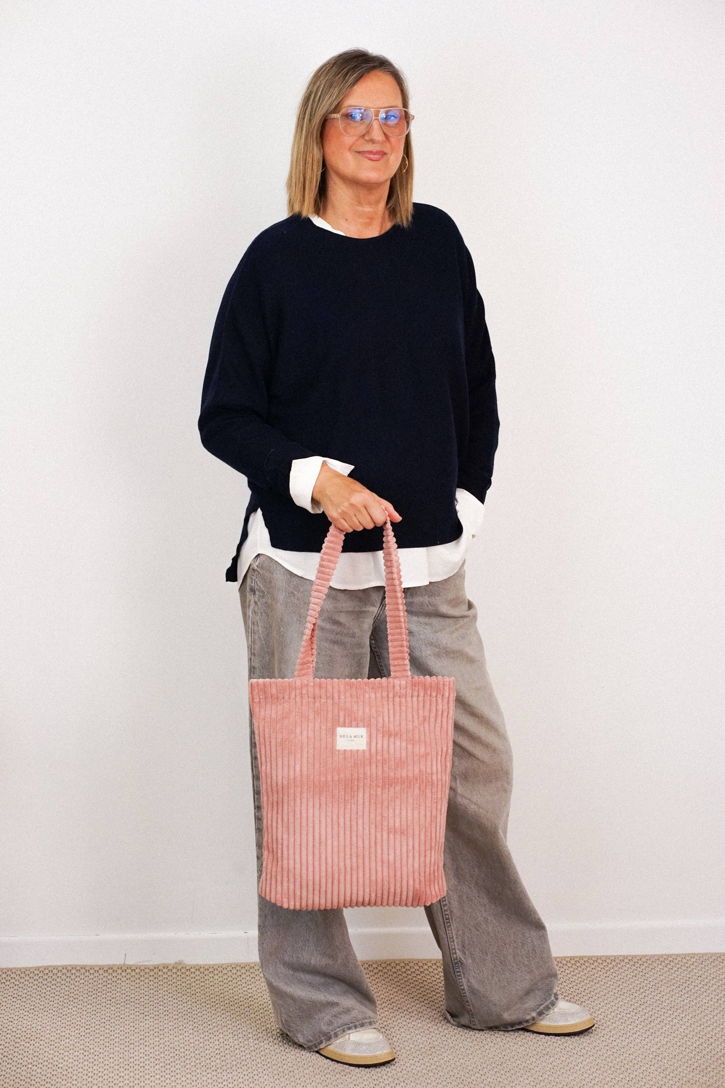 La Mur Line Tote Bag Crepe – Cord Altrosa