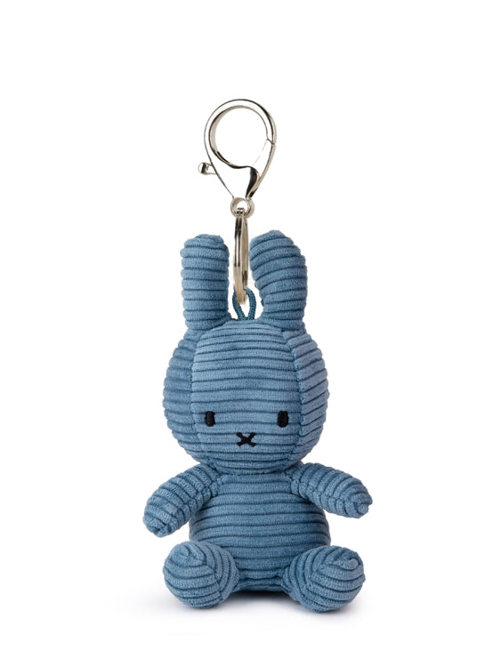 Miffy ECO Corduroy Schlüsselanhänger – Aviator Blue, 10 cm