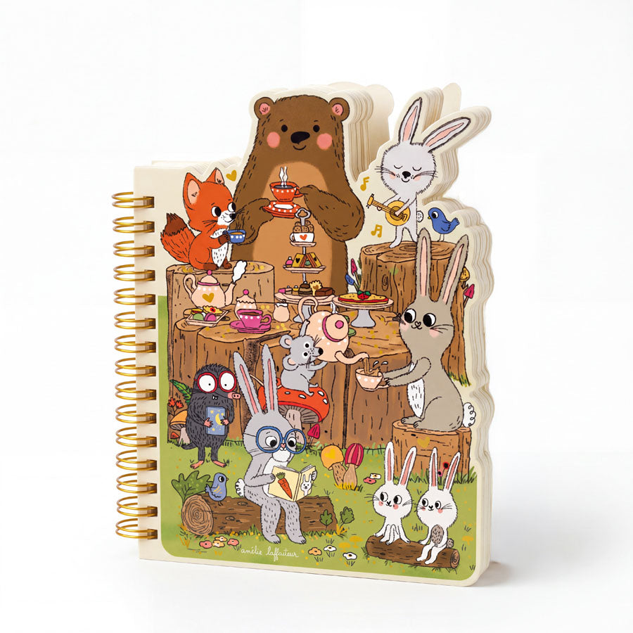 Cartes d’Art Form-Notizbuch – Tiere auf der Waldlichtung