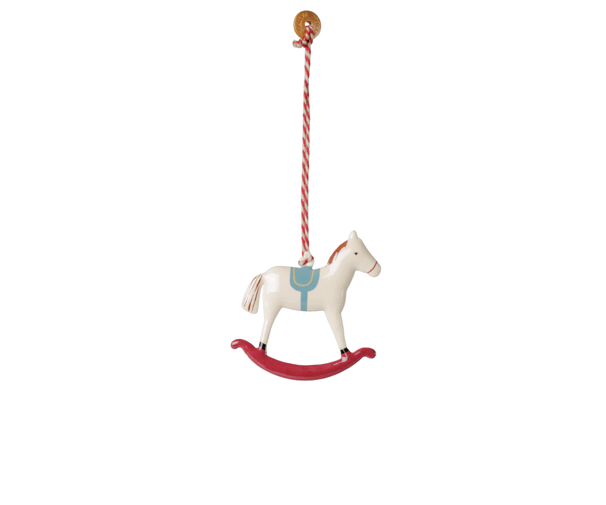 Maileg Metallornament Schaukelpferd – Rot