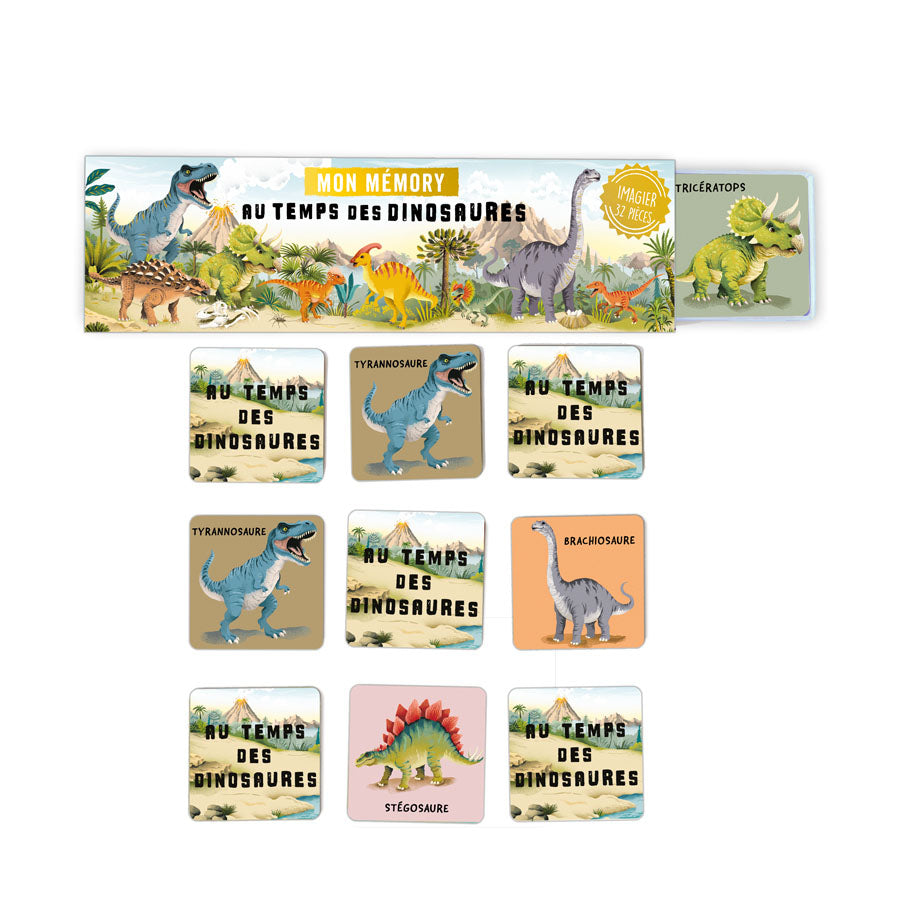 Cartes d’Art Memory-Spiel – Baby-Dinosaurier
