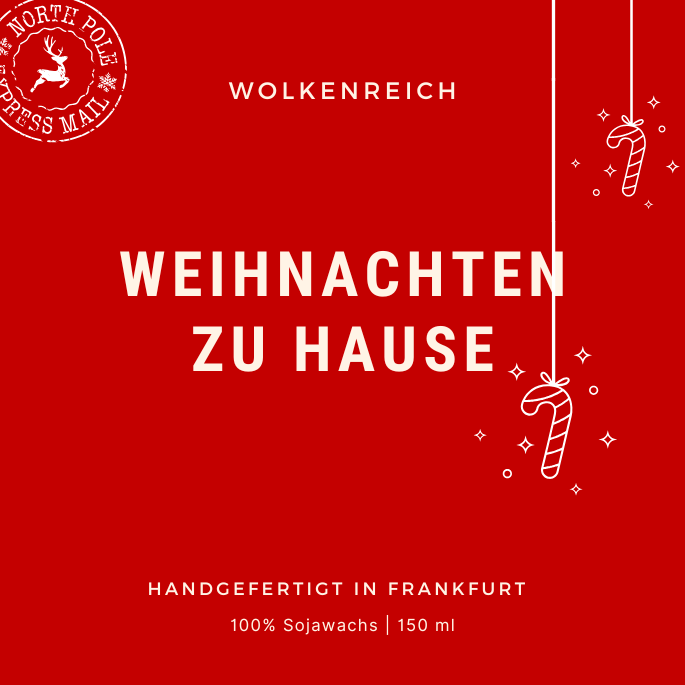 Wolkenreich Duftkerze – Weihnachten zu Hause