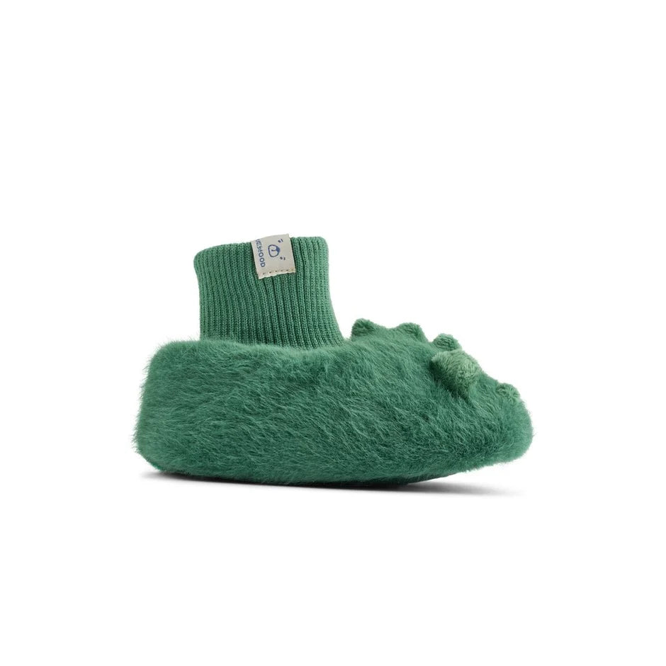 LIEWOOD Aviaja Crocodile Hausschuhe – Garden Green