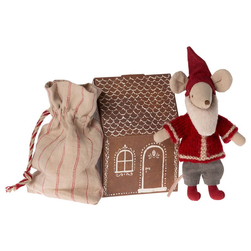 Maileg Weihnachtsmann mit Papierhaus