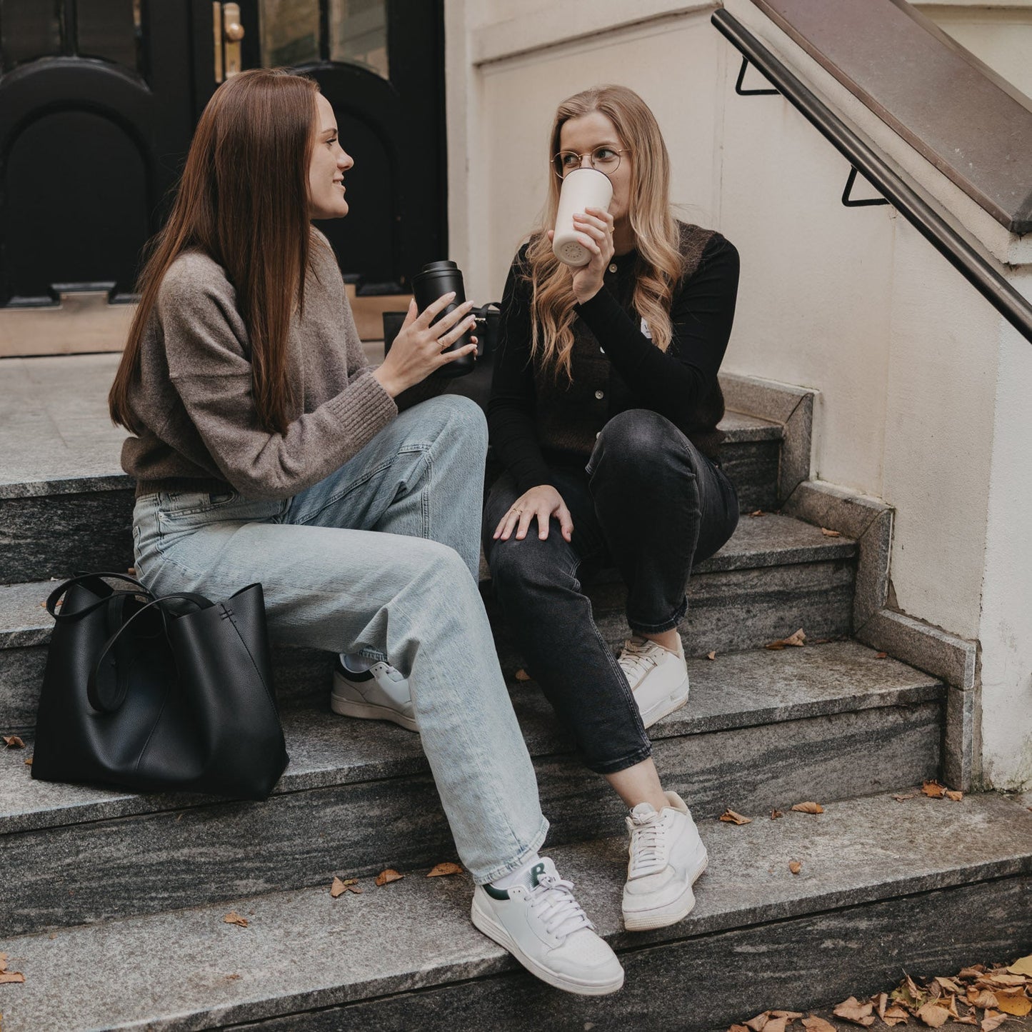 Eulenschnitt To-go Becher Herz Creme