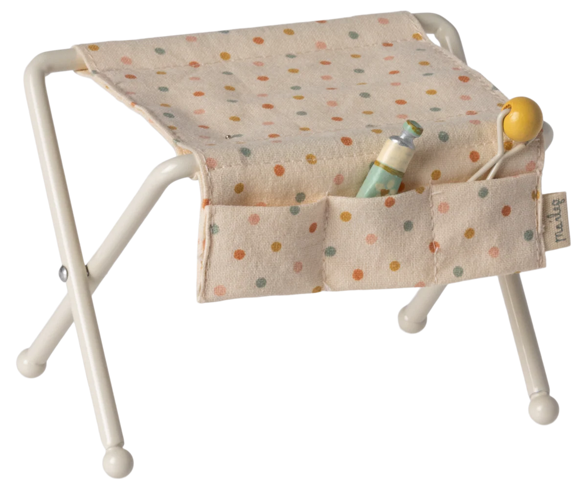 Wickeltisch, Babymaus - Weiß