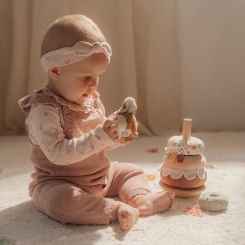 Little Dutch Wackel-Stapelturm aus Holz – Fairy Garden Rosa
