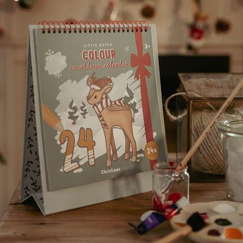 Little Dutch Adventskalender zum Ausmalen – Weihnachten