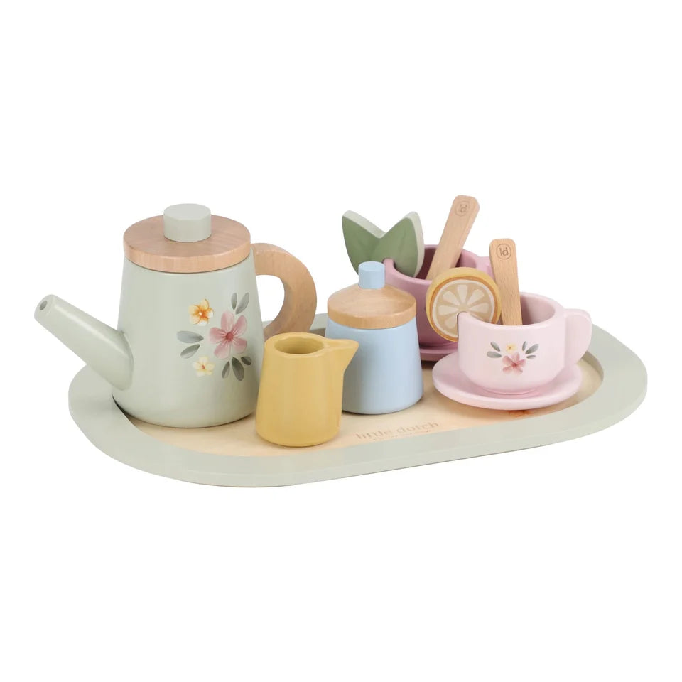 Little Dutch Holz-Teeservice – Mehrfarbig / Essentials