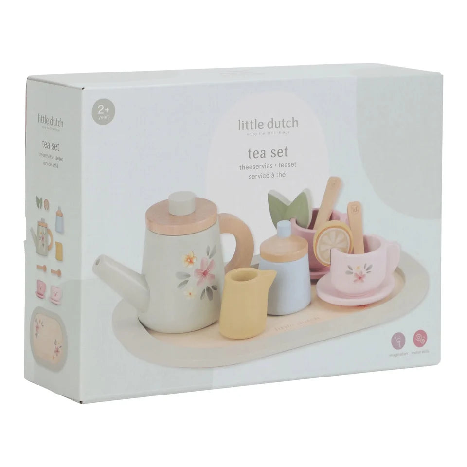Little Dutch Holz-Teeservice – Mehrfarbig / Essentials