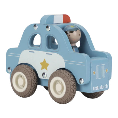 Little Dutch Polizeiauto aus Holz mit Figur ✨ JETZT VORBESTELLEN