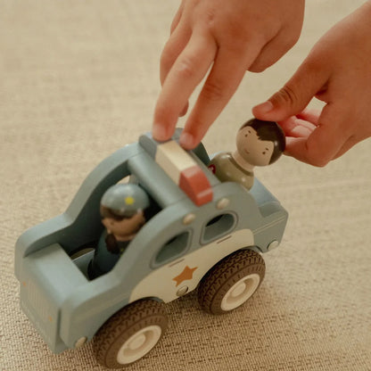 Little Dutch Polizeiauto aus Holz mit Figur ✨ JETZT VORBESTELLEN