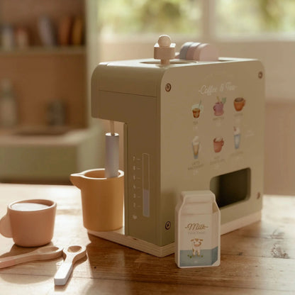 Little Dutch Kaffeemaschine aus Holz mit Zubehör – Grün