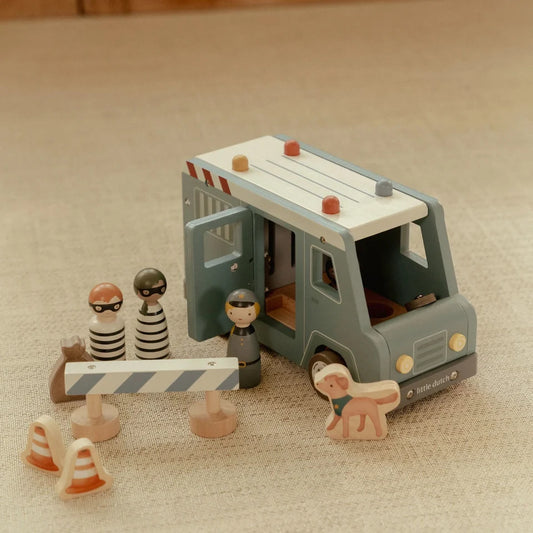 Little Dutch Polizeibus aus Holz ✨ JETZT VORBESTELLEN