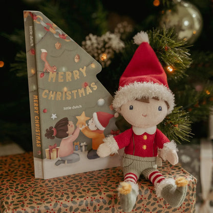 Little Dutch Weihnachts-Geschenkset – Buch & Kuschelpuppe Jim
