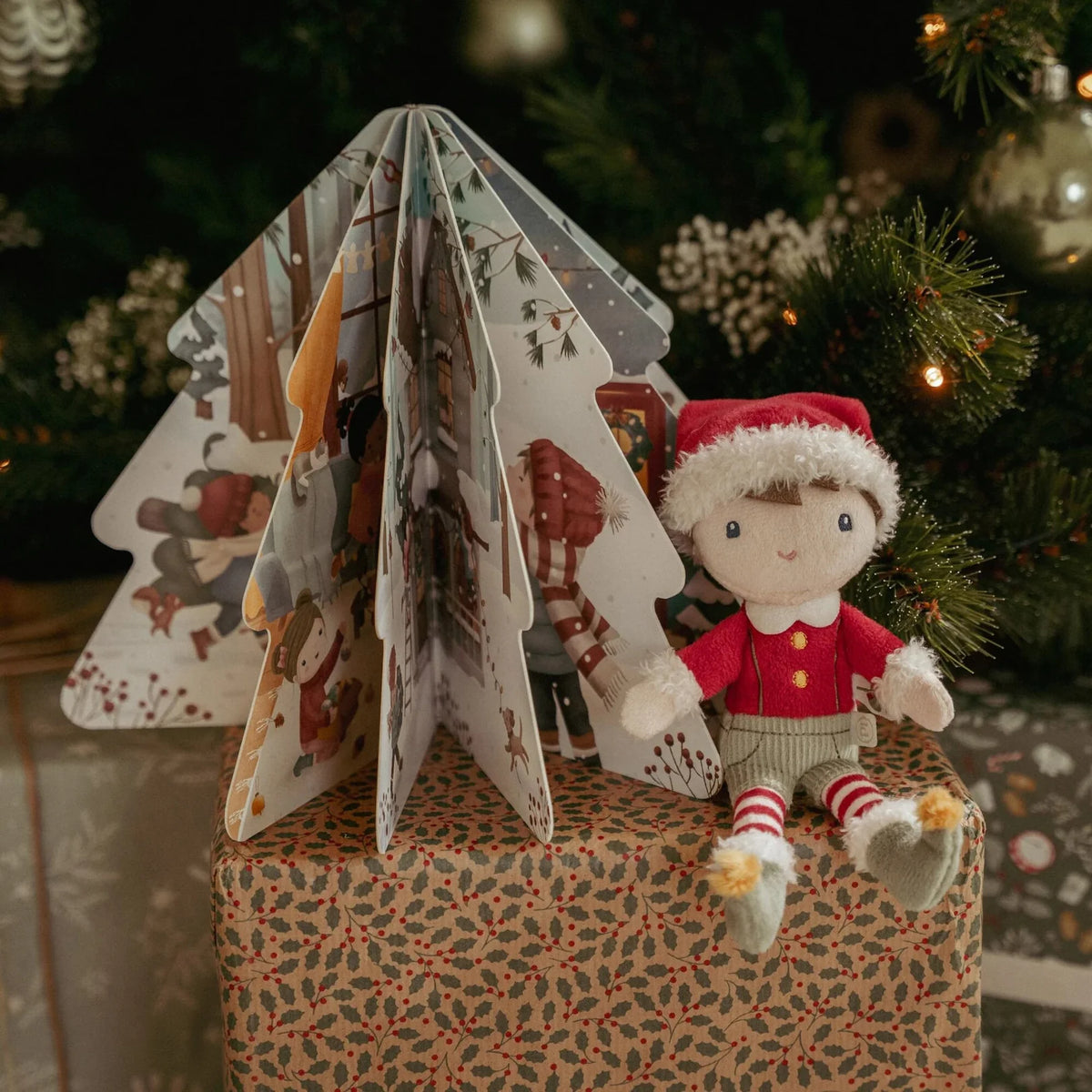 Little Dutch Weihnachts-Geschenkset – Buch & Kuschelpuppe Jim