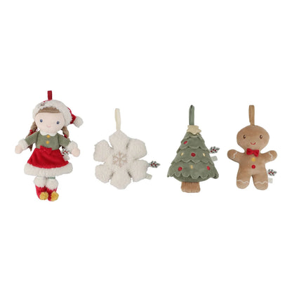 Little Dutch Weihnachtsbaumschmuck Rosa – 4er-Set