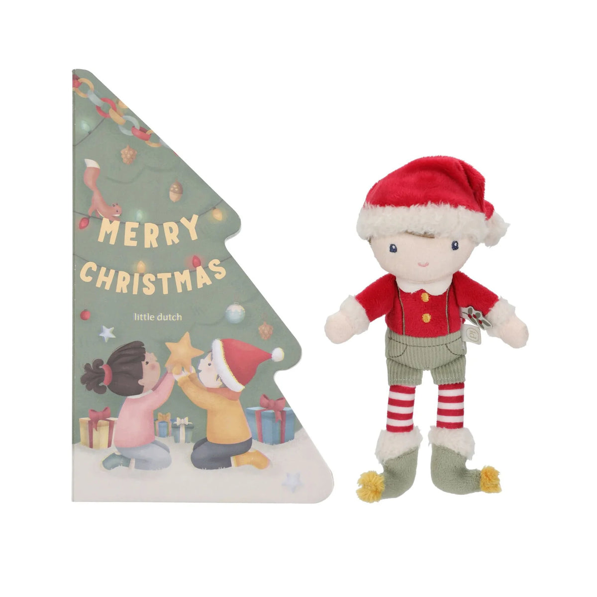 Little Dutch Weihnachts-Geschenkset – Buch & Kuschelpuppe Jim