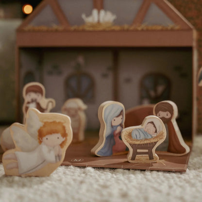 Little Dutch Weihnachtskrippe im Spielkoffer – Holzfiguren