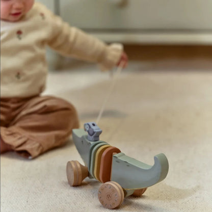 Little Dutch Nachziehtier aus Holz – Grün ✨ JETZT VORBESTELLEN