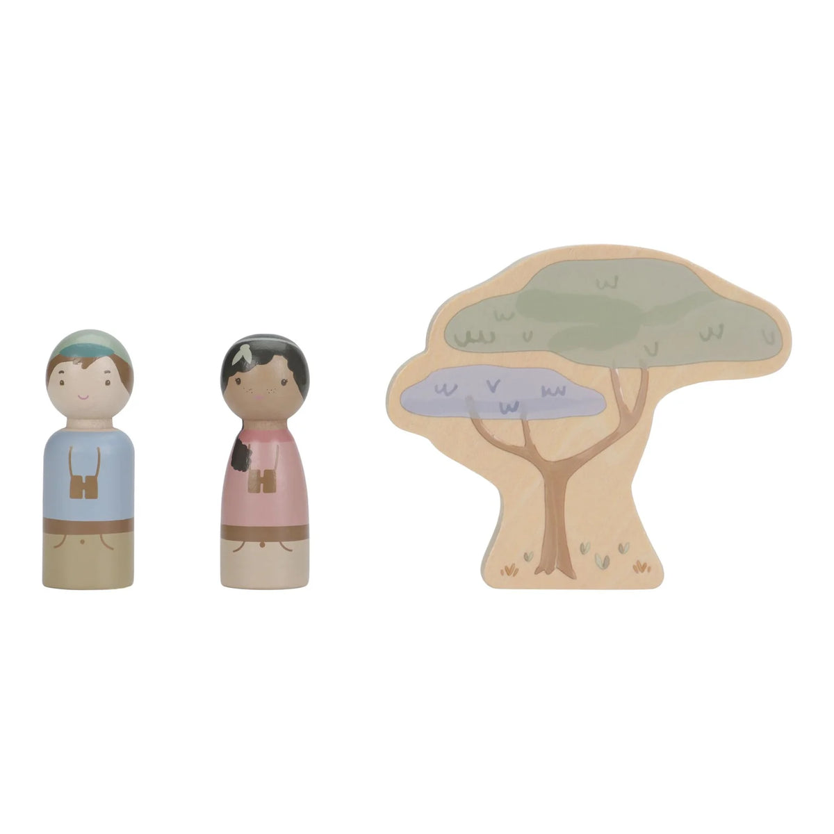 Little Dutch Safari-Auto aus Holz mit Tieren