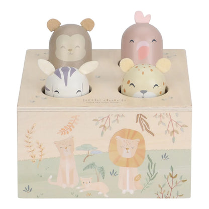Little Dutch Holz Pop-up Spiel – Safari Friends Grün ✨ JETZT VORBESTELLEN