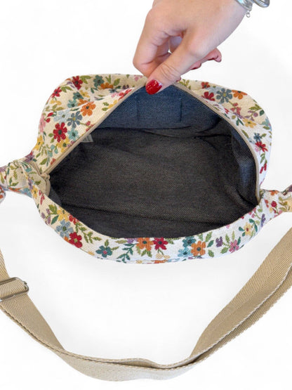 La Mur Line Gürteltasche Blum – Blumen Beige