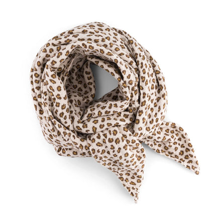 Rose in April Schal BIANCA – Mini Leopard Greige