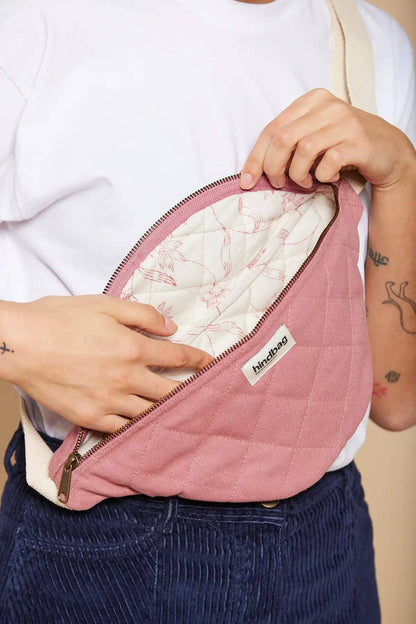 Hindbag Olivia Gürteltasche gesteppt – Blush