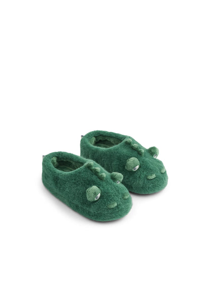 LIEWOOD Aviaja Crocodile Hausschuhe – Garden Green