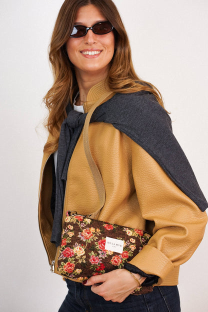 De La Mur Line Clutch PEPI – Blumenmuster