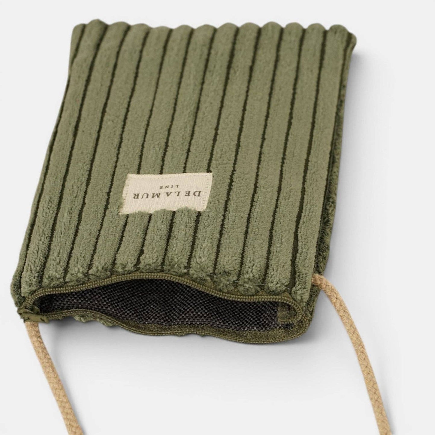 La Mur Line Handytasche Musgo – Cord Olivgrün