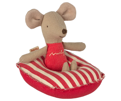 Maileg Schlauchboot – Kleine Maus – Rot gestreift