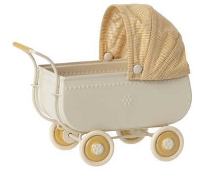 Maileg Kinderwagen – Mikro – Gelb