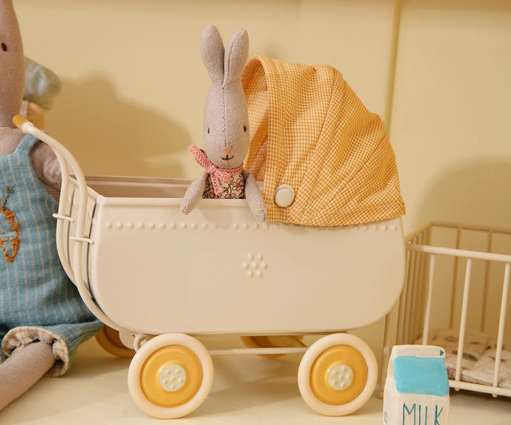 Maileg Kinderwagen – Mikro – Gelb