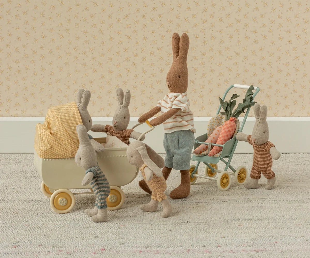 Maileg Kinderwagen – Mikro – Gelb