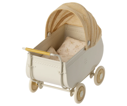 Maileg Kinderwagen – Mikro – Gelb