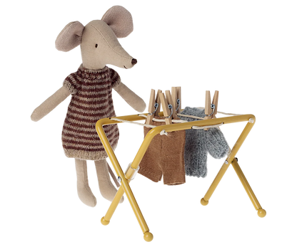 Maileg Wäscheständer – Maus