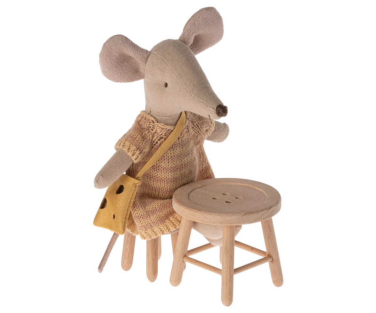 Maileg Tisch & Hocker Set – Maus