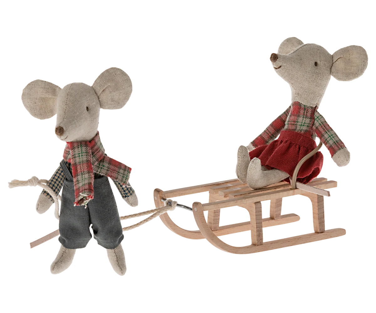 Maileg Holzschlitten für Mäuse