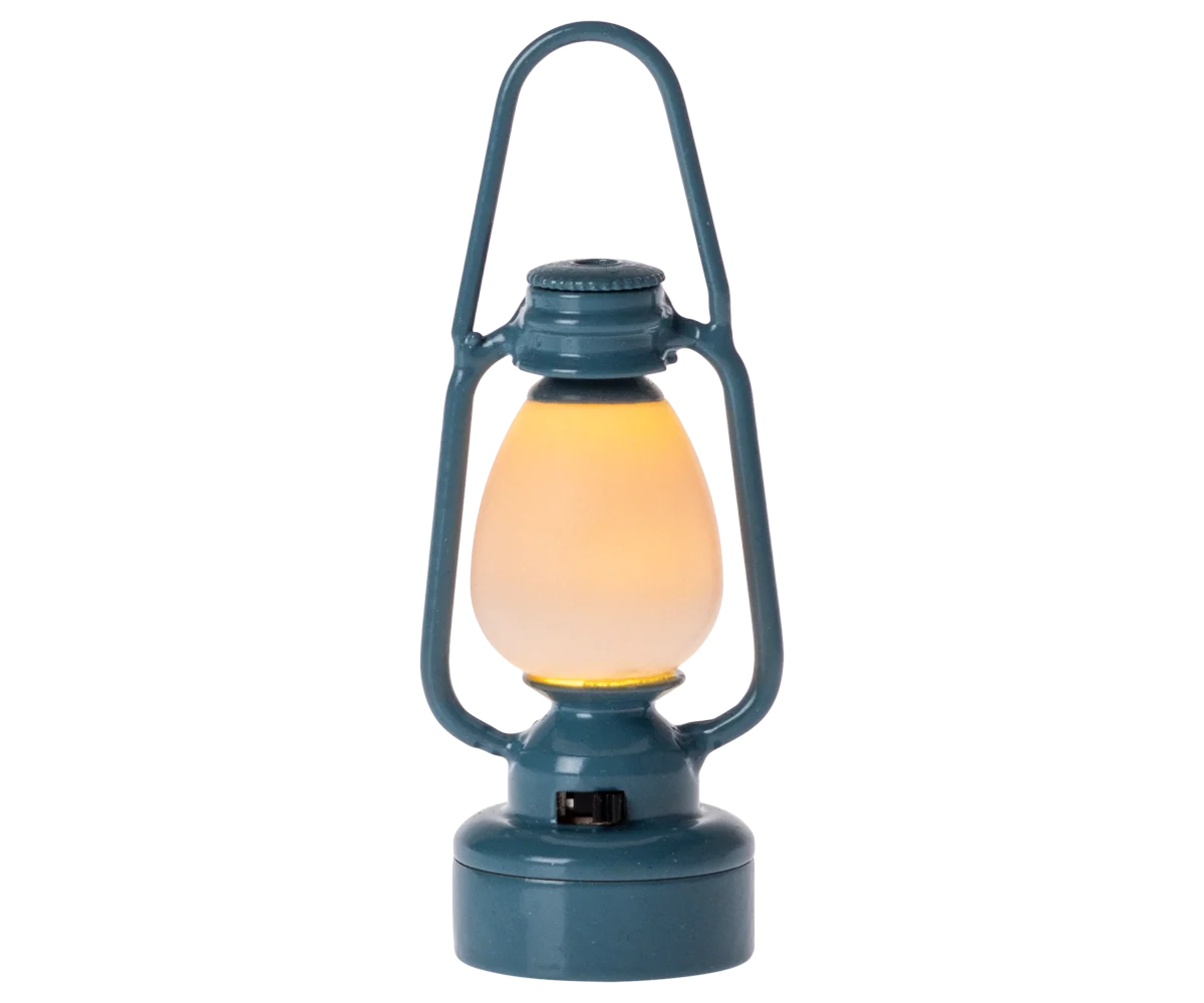Maileg Vintage Laterne – Maus – Blau