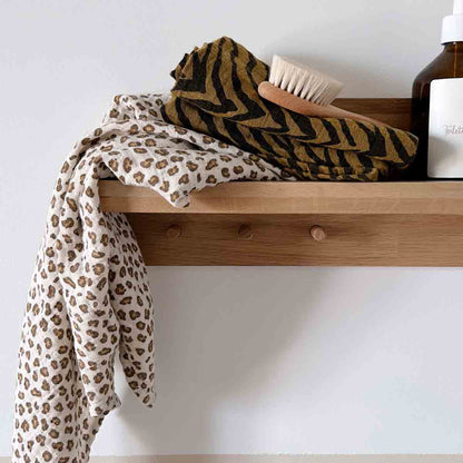 Rose in April Schal BIANCA – Mini Leopard Greige