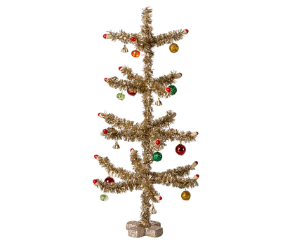 Maileg Weihnachtsbaum – Gold, Rot & Grün