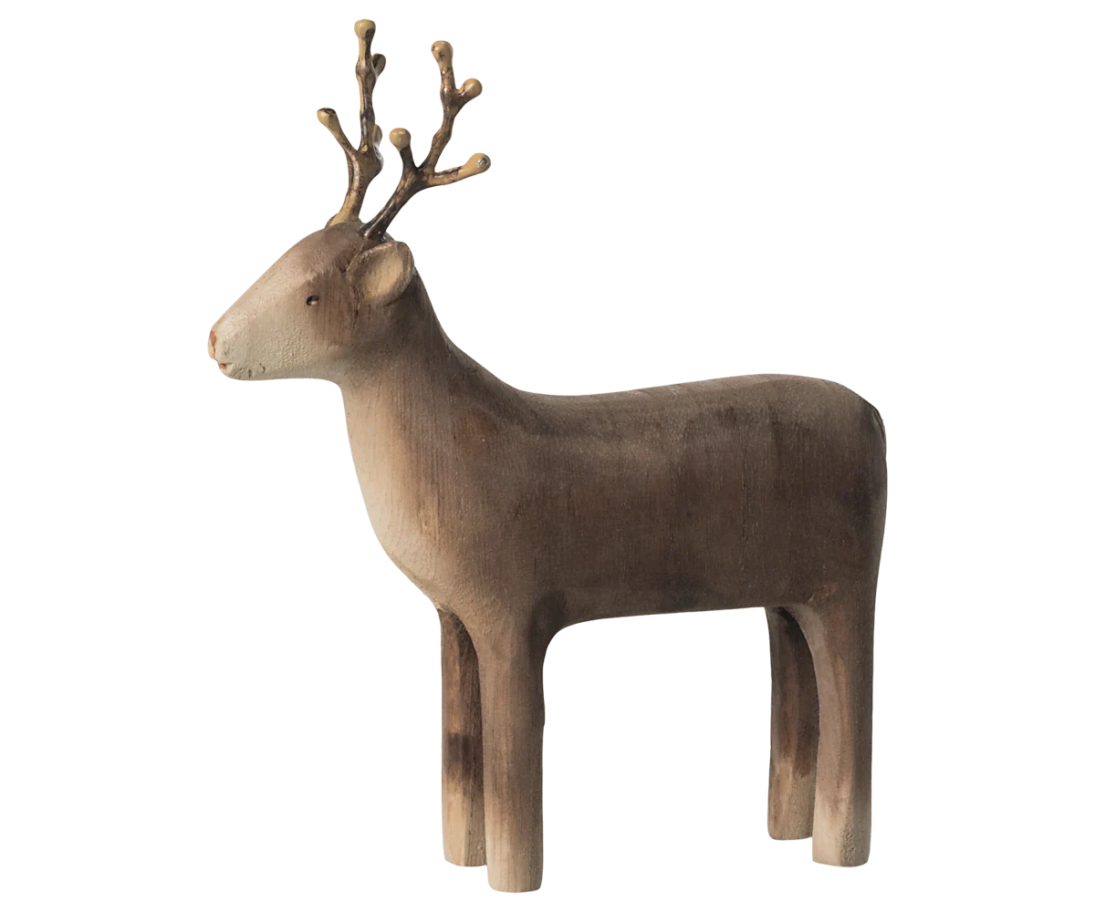 Maileg Weihnachtsdeko Rentier aus Holz – Klein