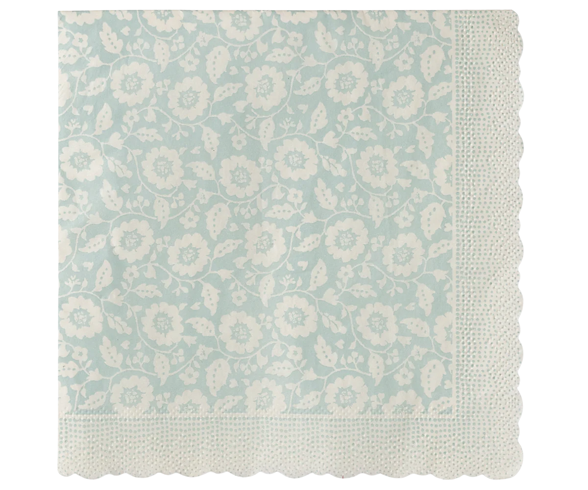 Maileg Servietten Blumen – Blau