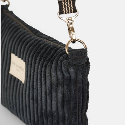 De La Mur Line Clutch CURLY – Schwarz