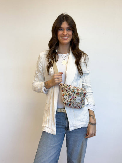 La Mur Line Gürteltasche Blum – Blumen Beige